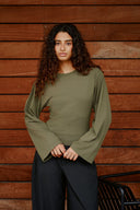 Paska Boxy Long Sleeve T-Shirt | Neo Noir