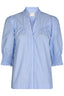 diana-gestreepte-blouse-light-blue-korte-mouwen-neo-noir-productfoto-vooraanzicht-1