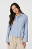 Rosa Mini Gestreepte Blouse