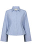 Rosa Mini Gestreepte Blouse