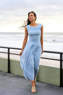 Cludine Maxi Mesh Dress | Neo Noir