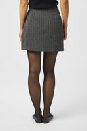 roe-mini-rok-stippen-dark-grey-melange-neo-noir-model-achteraanzicht-1
