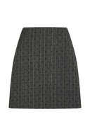 roe-mini-rok-stippen-dark-grey-melange-neo-noir-productfoto-vooraanzicht-1
