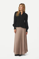 boni-simple-plissé-rok-dark-taupe-neo-noir-model-vooraanzicht-1