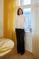 Oda Deco Embroidery Shirt Blouse | Neo Noir