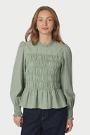 possa-smock-blouse-dusty-green-neo-noir-modelfoto-vooraanzicht-1