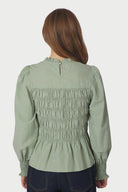 possa-smock-blouse-dusty-green-neo-noir-modelfoto-achteraanzicht-1