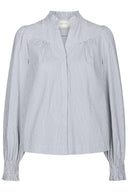 Astrida Gestreepte Strass Hemd Blouse | Neo Noir