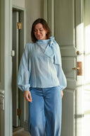 Selene Crisp Blouse | Neo Noir