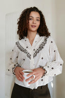 Degas Polka Dot Blouse | Neo Noir