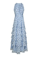 Marli Polka Dot Maxi Chiffon Dress ⏐Neo Noir⏐RESTOCK IN JUNE