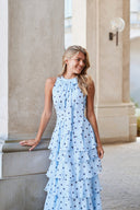 Marli Polka Dot Maxi Chiffon Dress ⏐Neo Noir