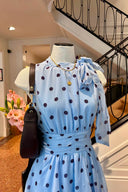 Marli Polka Dot Maxi Chiffon Dress ⏐Neo Noir