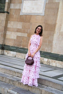 Marli Polka Dot Maxi Chiffon Jurk ⏐Neo Noir