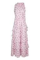 Marli Polka Dot Maxi Chiffon Jurk ⏐Neo Noir⏐RESTOCK IN JUNI
