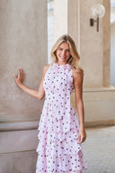 Marli Polka Dot Maxi Chiffon Dress ⏐Neo Noir