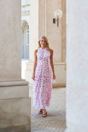 Marli Polka Dot Maxi Chiffon Dress ⏐Neo Noir