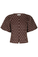 Anela Polka Dot Blouse | Neo Noir