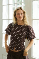 Anela Polka Dot Blouse | Neo Noir