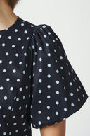 Anela Polka Dot Blouse | Neo Noir