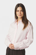 Emmana Cropped Poplin Hemd Blouse | Neo Noir