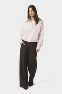 Emmana Cropped Poplin Hemd Blouse | Neo Noir