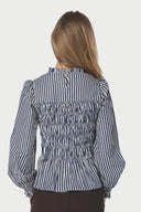 possa-big-gestreepte-blouse-navy-neo-noir-modelfoto-achteraanzicht-1