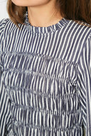 Possa Big Striped Blouse | Neo Noir