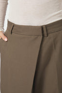 Calina Structure Wrap Pantalon Geklede Broek | Neo Noir