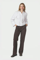 Rosa Oxford Gecentreerde Hemd Blouse | Neo Noir