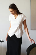 Fidi Poplin Top | Neo Noir