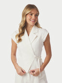 Salima Ramie Wrap Vest | Neo Noir