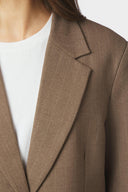 Gaby Pinstripe Krijtstreep Oversized Blazer | Neo Noir