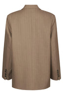 Gaby Pinstripe Krijtstreep Oversized Blazer | Neo Noir