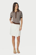 Emira Gebreide Polo Top | Neo Noir