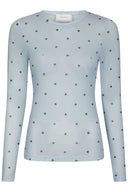 Ella Space Polka Dot Mesh Blouse | Neo Noir