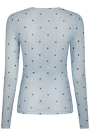 Ella Space Polka Dot Mesh Blouse | Neo Noir