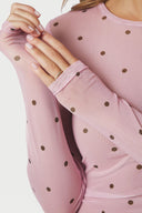 Ella Space Polka Dot Mesh Blouse | Neo Noir