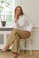 malba-solid-geklede-pantalon-broek-beige-camel-neo-noir-lookfoto-vooraanzicht-2