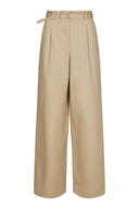 Malba Solid Geklede Pantalon Broek | Neo Noir