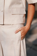 Essiall Linen Trousers | Neo Noir