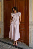 Yara Maxi Gestreepte Rok | Neo Noir