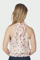 Jos-Polka-Dot-Halter-Top-Light-Pink-Neo-Noir-modelfoto-achteraanzicht-1