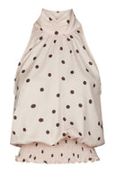 Jos-Polka-Dot-Halter-Top-Light-Pink-Neo-Noir-productfoto-vooraanzicht-1
