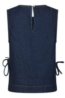 Svetlana Denim Jeans Mouwloze Top | Neo Noir