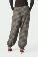 Roxane Balloon Geruite Geklede Broek | Neo Noir