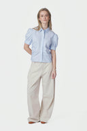 Frannie Soft Gestreepte Hemd Blouse | Neo Noir