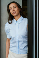 Frannie Soft Gestreepte Hemd Blouse | Neo Noir