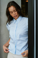 Frannie Soft Gestreepte Hemd Blouse | Neo Noir
