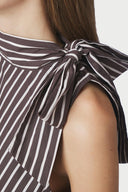Veda Gestreepte Mouwloze Top | Neo Noir